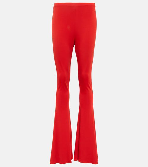 High-rise flared leggings