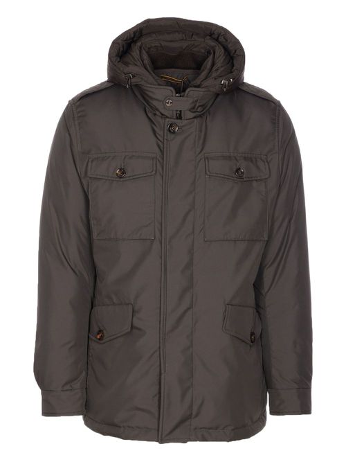 ISAC-LL hooded padded jacket - Green