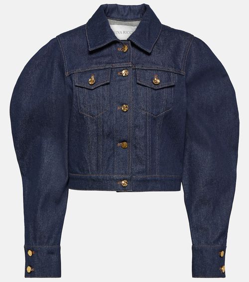 Cropped denim jacket