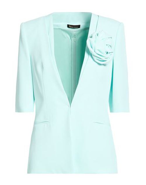 Woman Blazer Sky blue Size 8 Polyester, Elastane