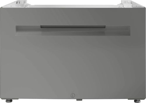 Washer Pedestal With Pull-Out Drawer in Pearl Steel