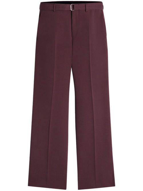 Belted tailored trousers