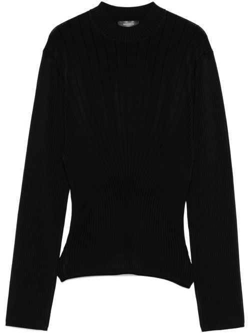 Ribbed top - Black