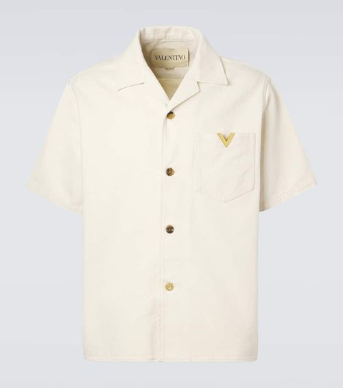VGold denim shirt
