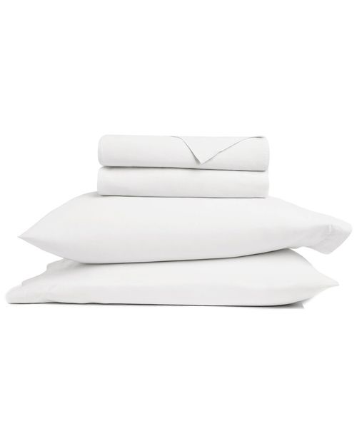Cotton Percale Solid Brushed & Washed Bed Sheet Set