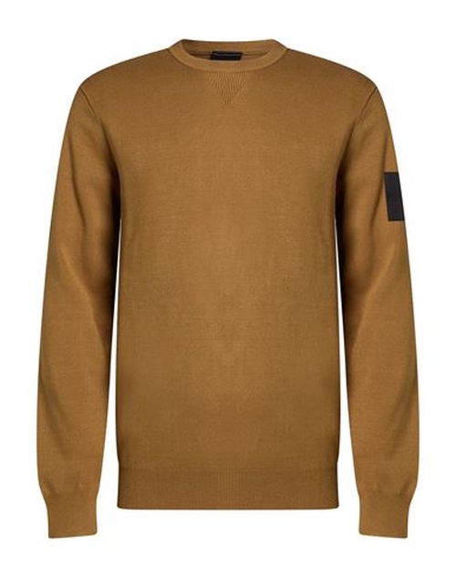 Man Sweater Khaki Size S Recycled viscose, PBT
