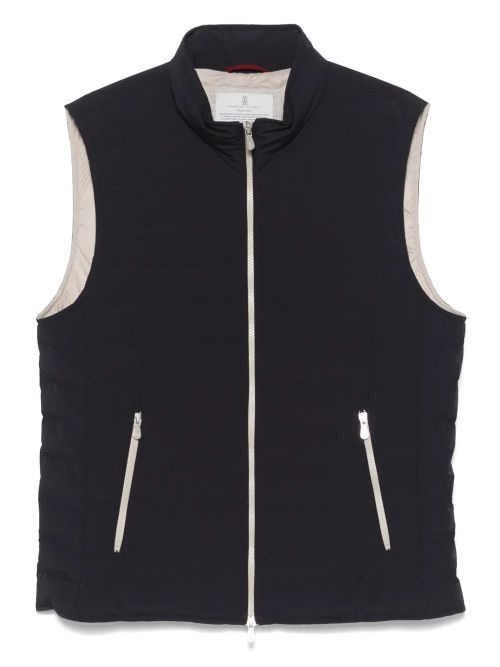 Quilted Gilet — Black