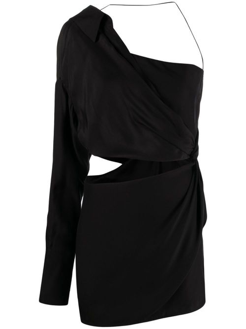 Arica one-shoulder minidress - Black