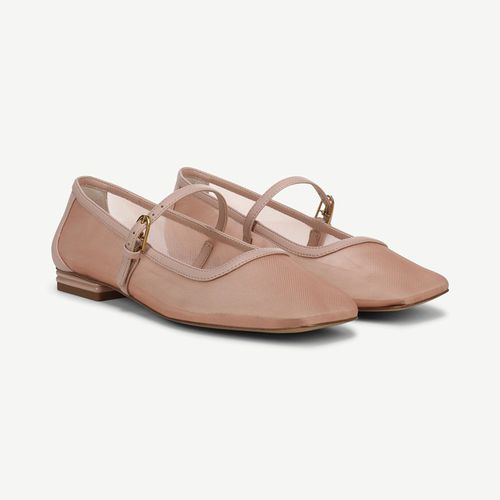 Tinsley Mary Jane Flat Shoes Ballet Pink Mesh