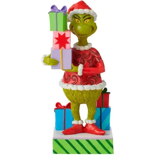 Grinch by Jim Shore Grinch Holding Presents Figurine