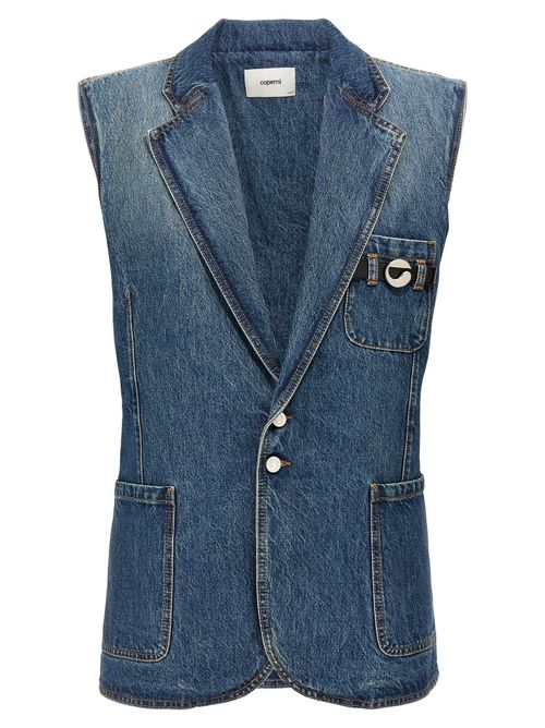Denim Vest — Blue