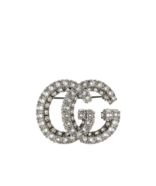 GG Marmont crystal-embellished brooch