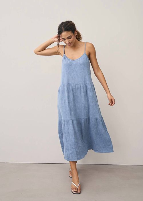 Kleid Cleopatra Maxi Dress In Denim Blue