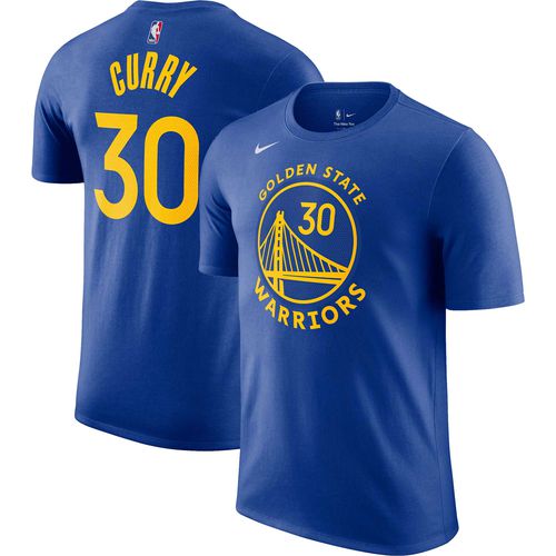 Men's Stephen Curry Royal Golden State Warriors Icon 2022/23 Name & Number T-Shirt