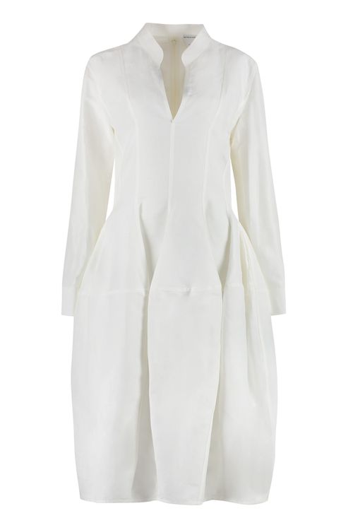 Linen And Viscose Blend Dress