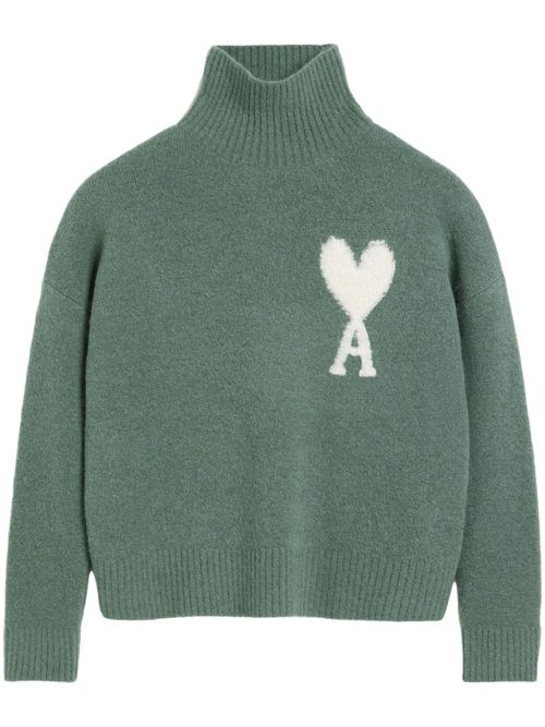 Ami de Coeur funnel neck sweatshirt - Green