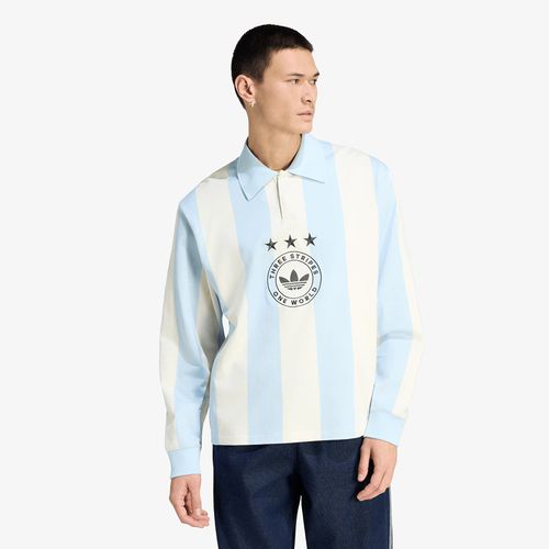 T-shirt adidas Graphic Long Sleeve Polo Shirt Ice Blue
