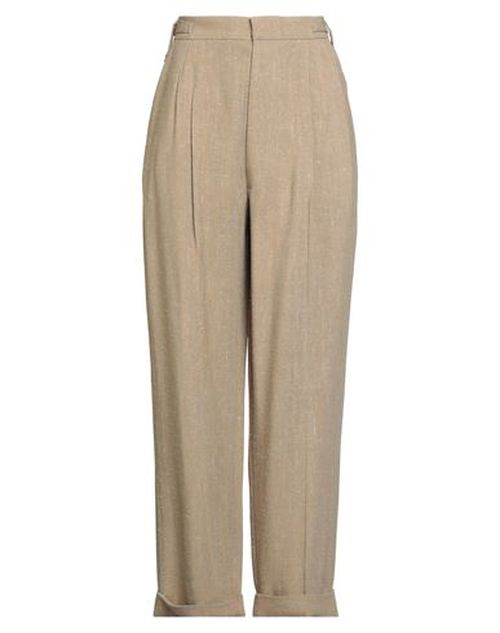 Woman Pants Beige Size L Viscose, Silk