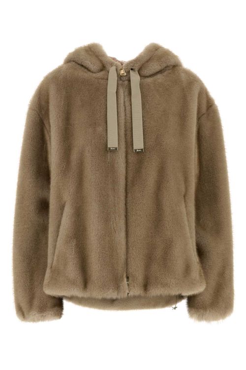 Eco Fur Coat — Beige