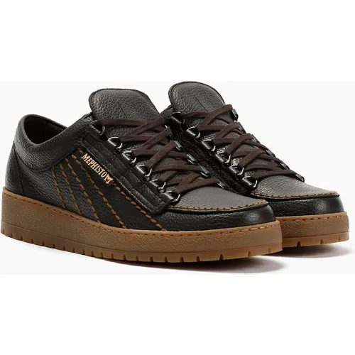 Men's Mephisto Rainbow Oregon 1351 Leather Men's Dark Brown Shoe