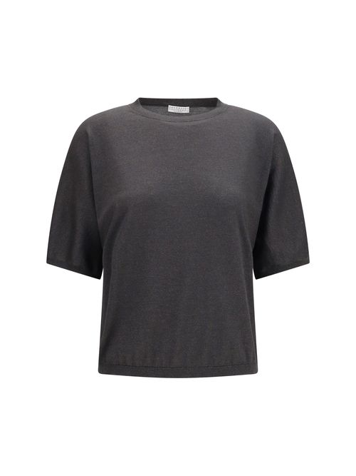 Cashmere and Silk Sweater — Gray