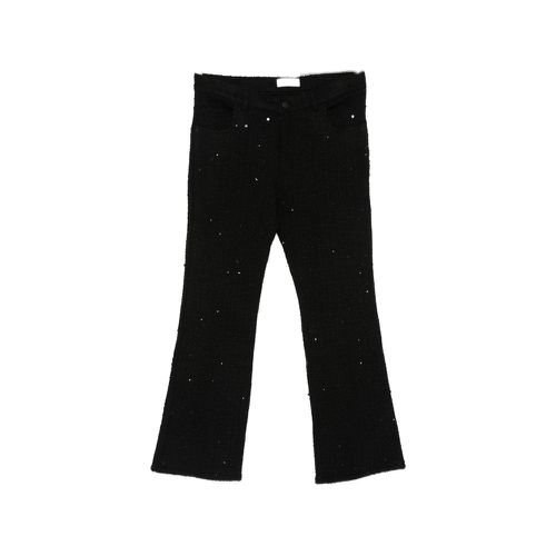 Sequin-embellished Bouclé-knit Trousers