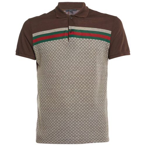 Gucci Men's Diamante Print Polo Shirt Pre-Owned