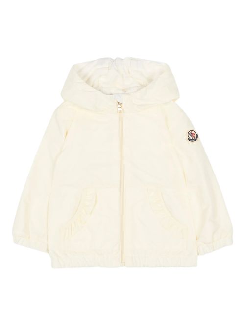 Mini Kids Zip-Up Hoodie with Ruffle Trim