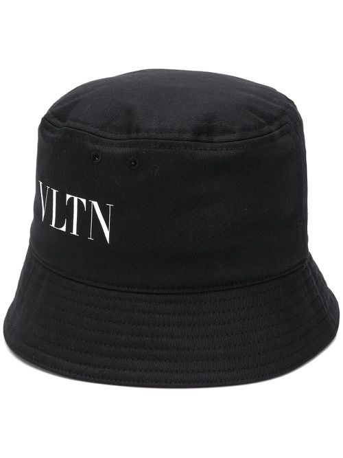 Logo-print bucket hat - Black
