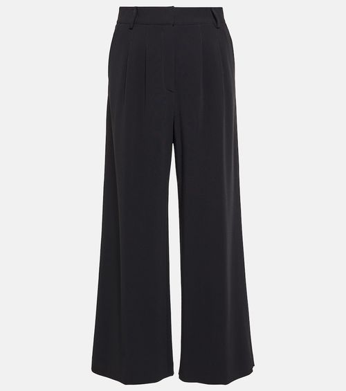 High-rise wide-leg pants