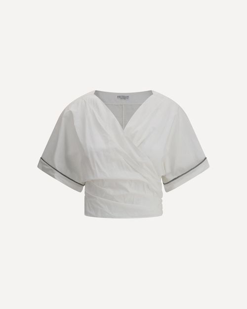 BRUNELLO CUCINELLI Buckle-knotted waist Blouse Female M