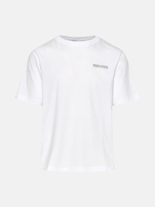 White Cotton Tempera Cross T-Shirt