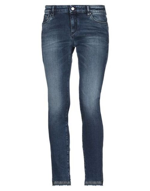 Woman Jeans Blue Size 24 Cotton, Elastomultiester, Elastane