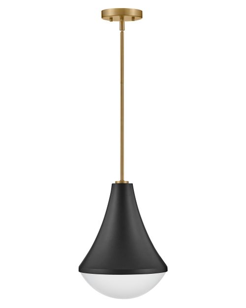 Black LED Pendant from the Haddie Collection