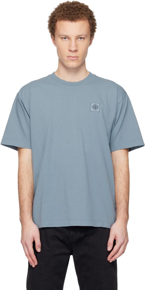 Blue 2100030 Combed Organic Cotton Jersey T-shirt
