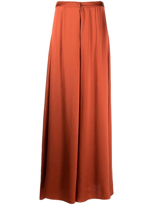 High-waist wide-leg trousers - Red