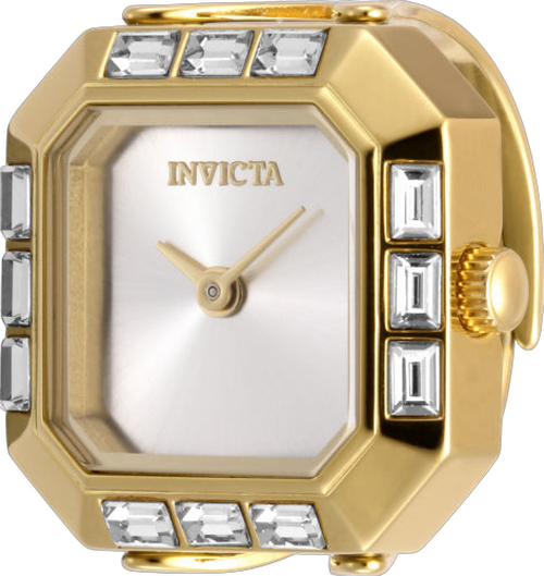 Crystal-Embellished Stainless Steel Watch — Gold