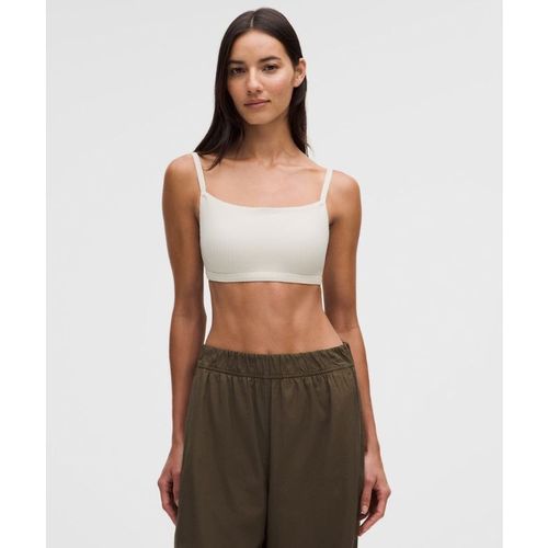 Lululemon – Women's Ribbed Cami-Strap Sports Bra Light Support, B/C Cup – Color White