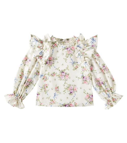 Tutu Du Monde Belle ruffled floral blouse