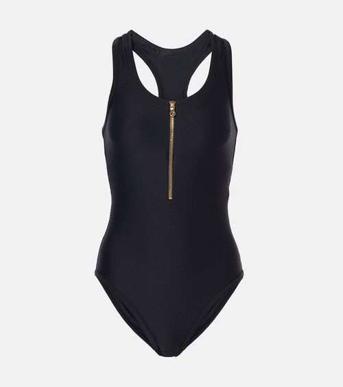 Heidi Klein Zip-detail racerback swimsuit