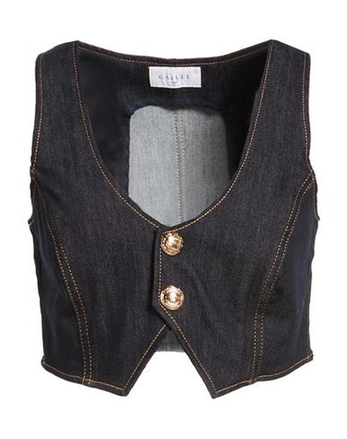 Woman Top Blue Size 4 Cotton, Polyester, Elastane