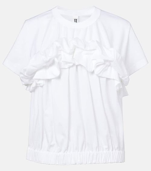 Ruffled cotton top