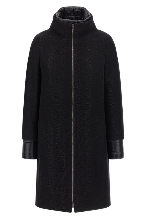 Lamé Thread And Wool Coat