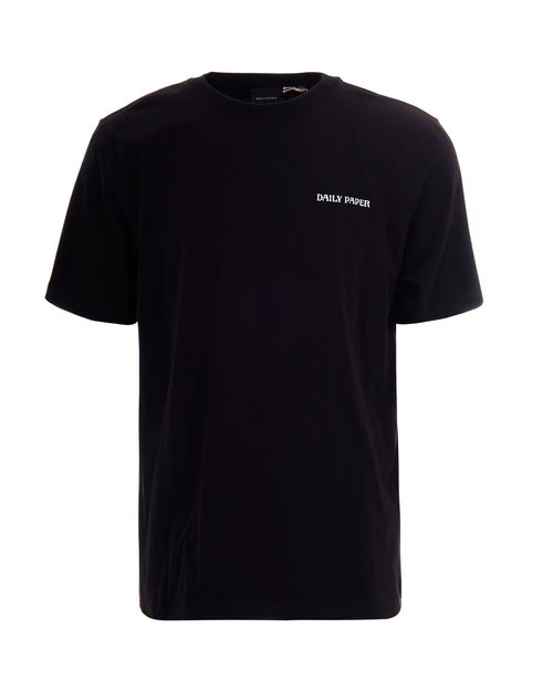 Logo-Embroidered Cotton T-Shirt — Black