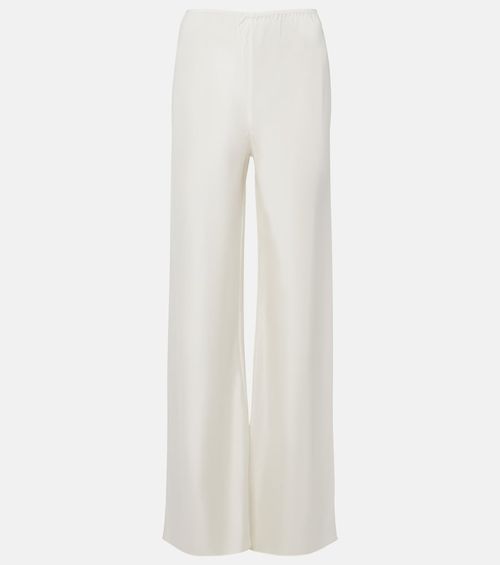 Cove silk-blend straight pants