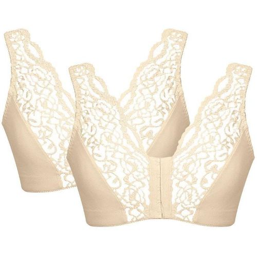 Pack Of Two Lace Front Fastening Magic Bras