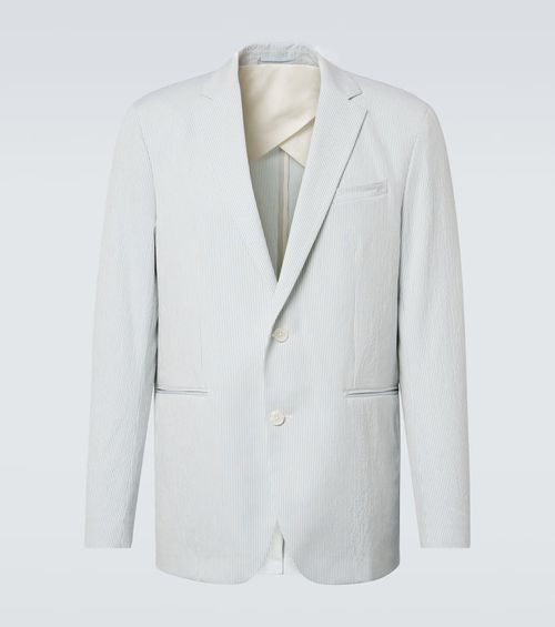 Garret cotton-blend seersucker blazer
