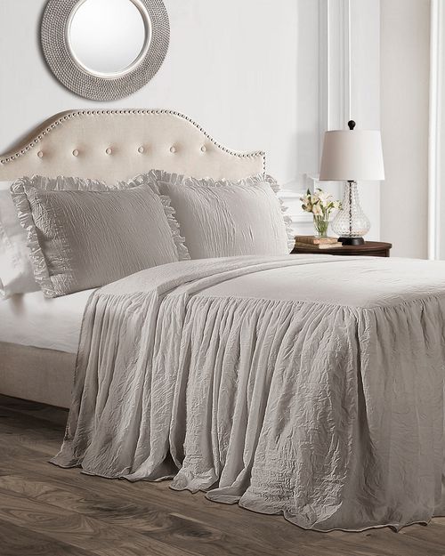 Lush Decor Fashions 2pc Ruffle Skirt Twin Bedspread Set