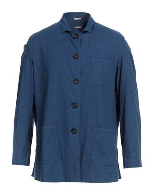 Man Shirt Navy Size XL Cotton, Linen, Elastane