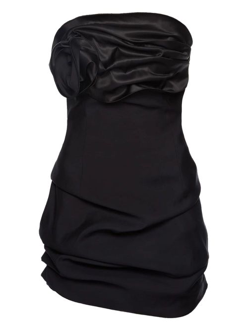 Magda Butrym strapless ruched minidress - Black
